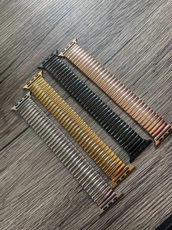 Stainless steel Apple Watch stretch band