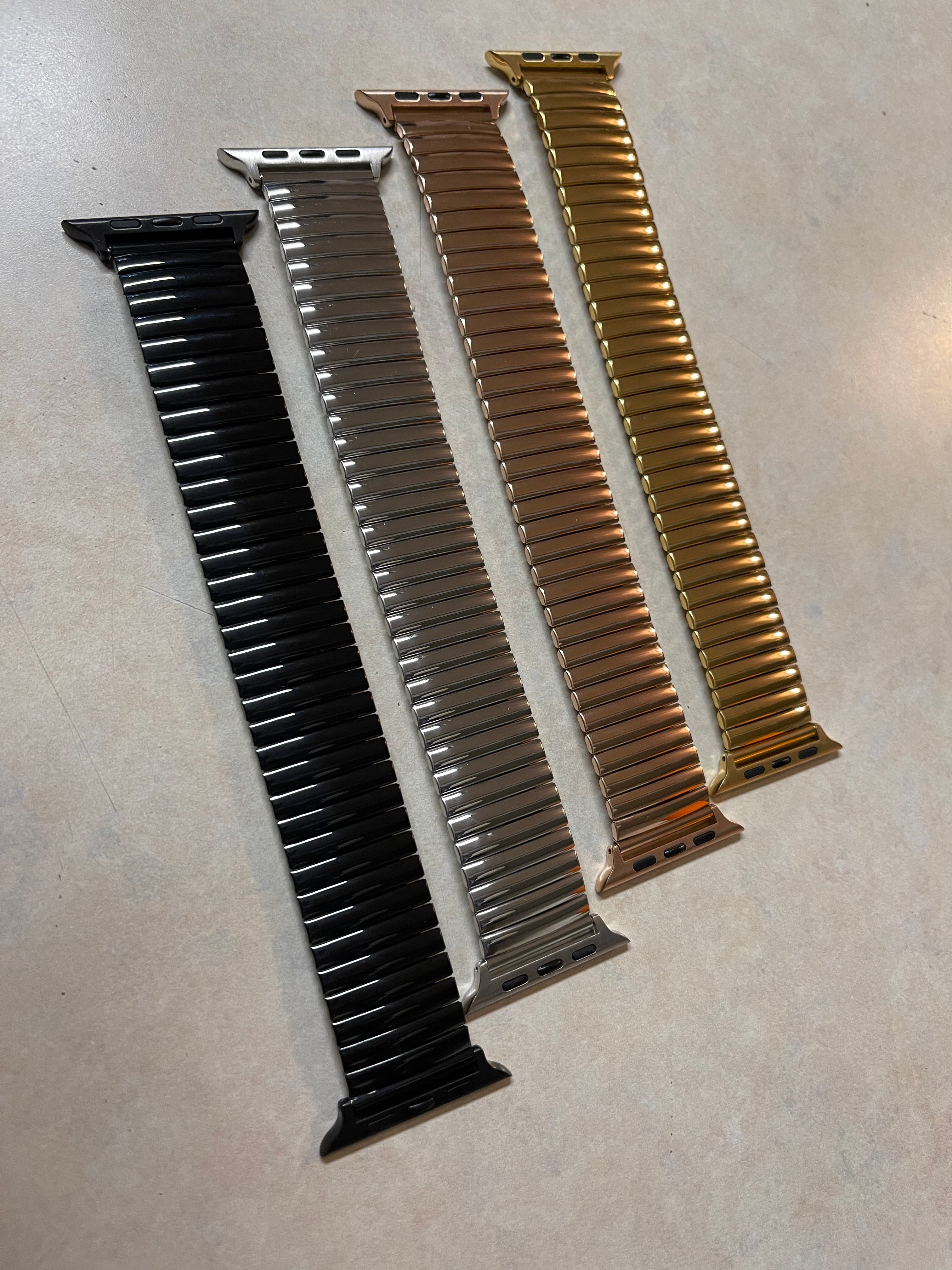 Stainless steel Apple Watch stretch band