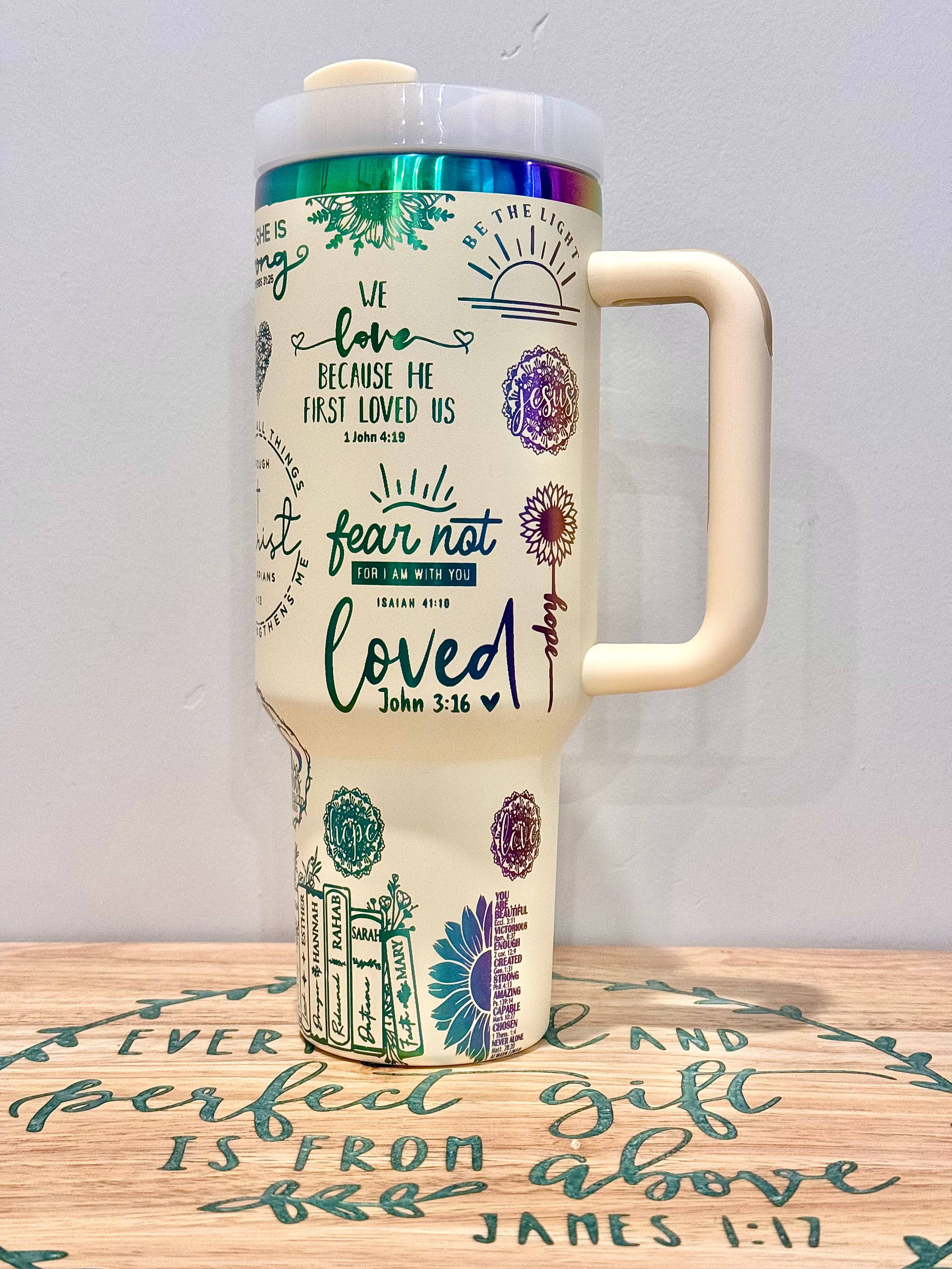 40oz redeemed scripture tumbler