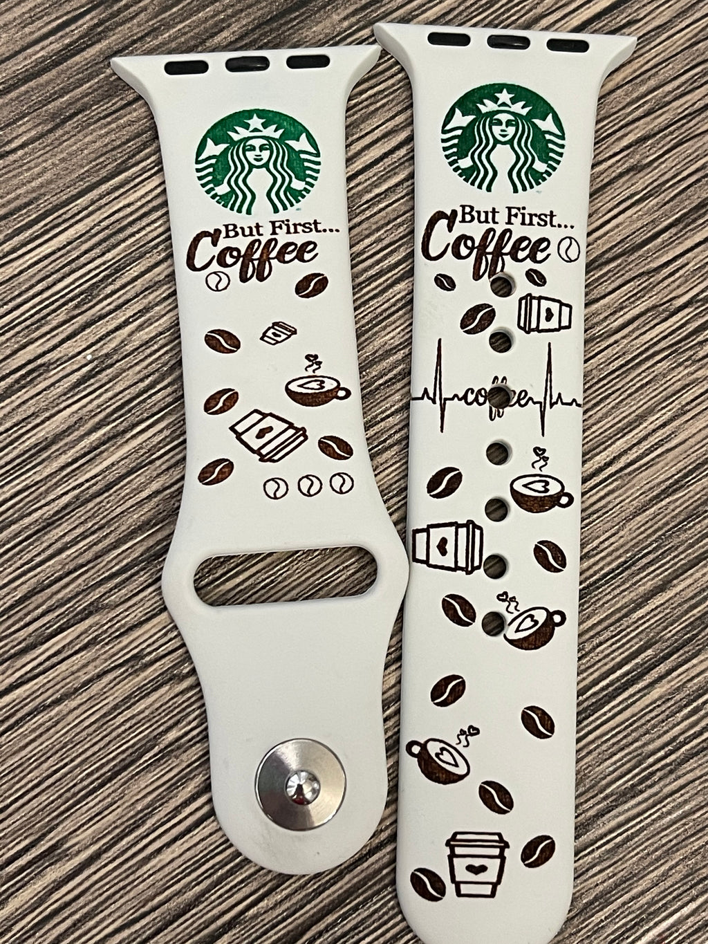 Starbucks laser engraved silicone bad
