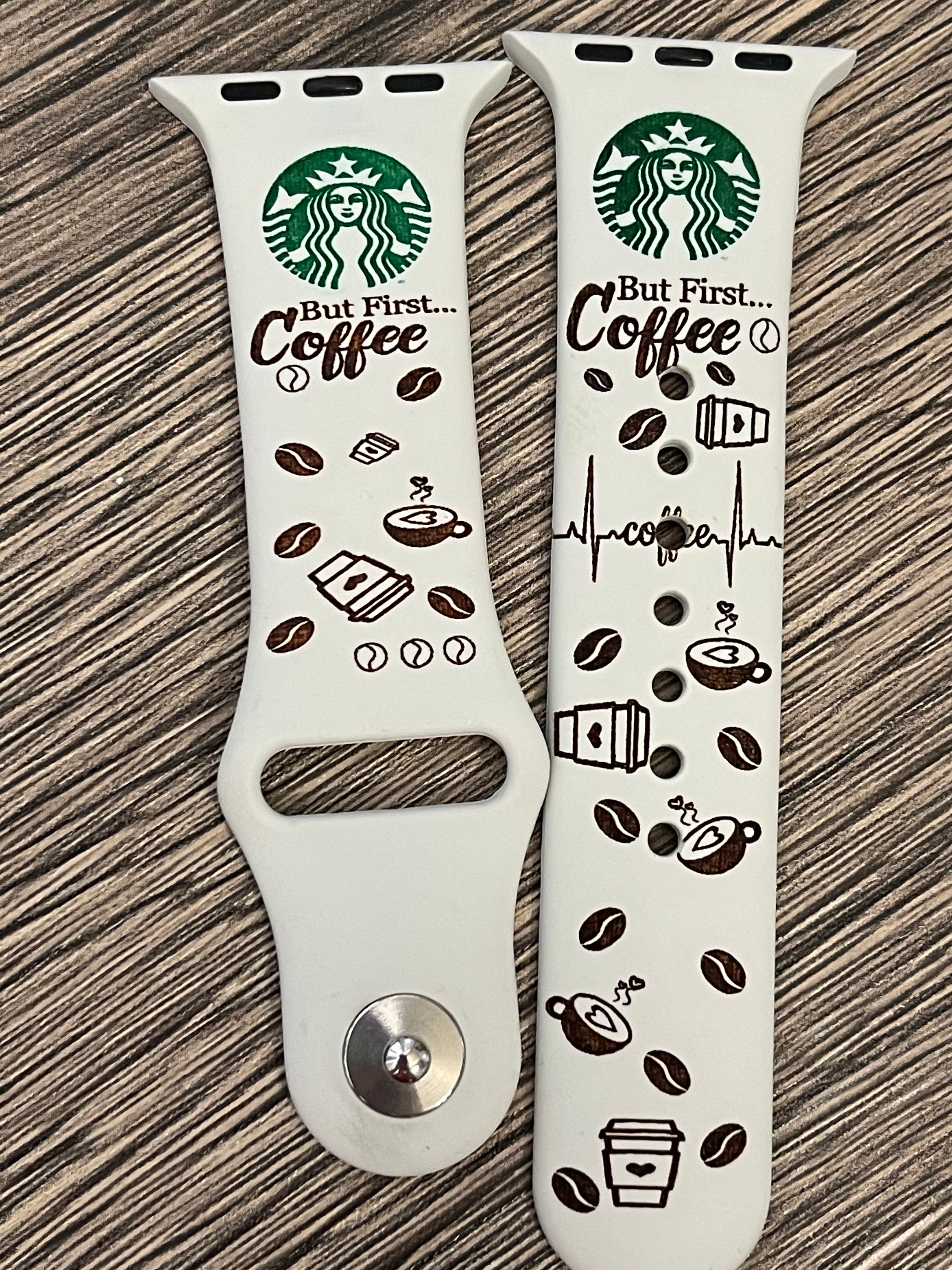 Starbucks laser engraved silicone bad