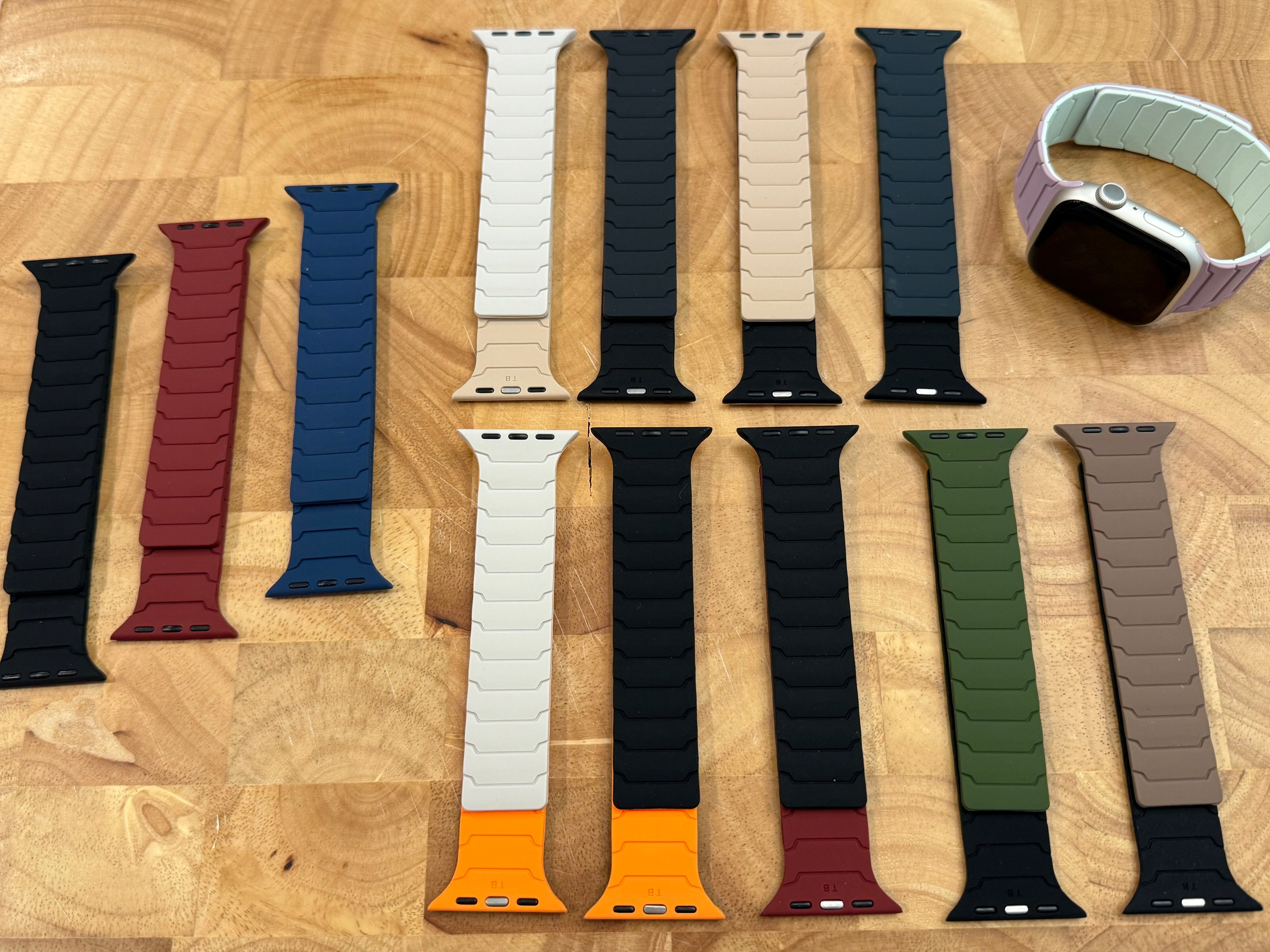 Silicone magnetic Apple Watch band