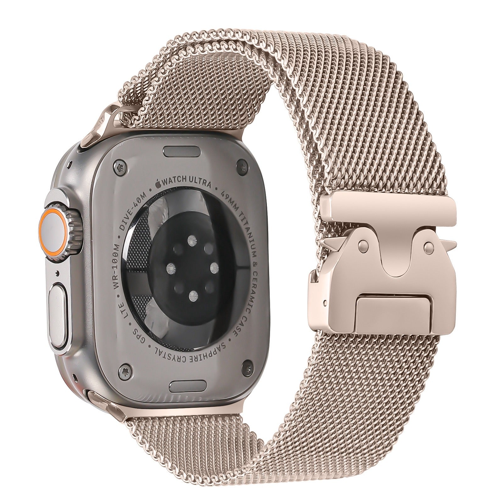 Milanese stainless steel buckle band