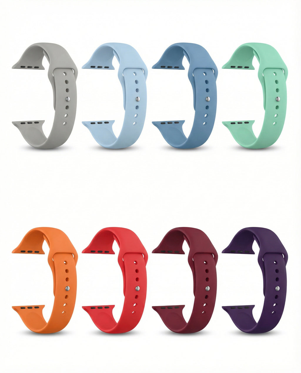 Thin silicone apple watch bands