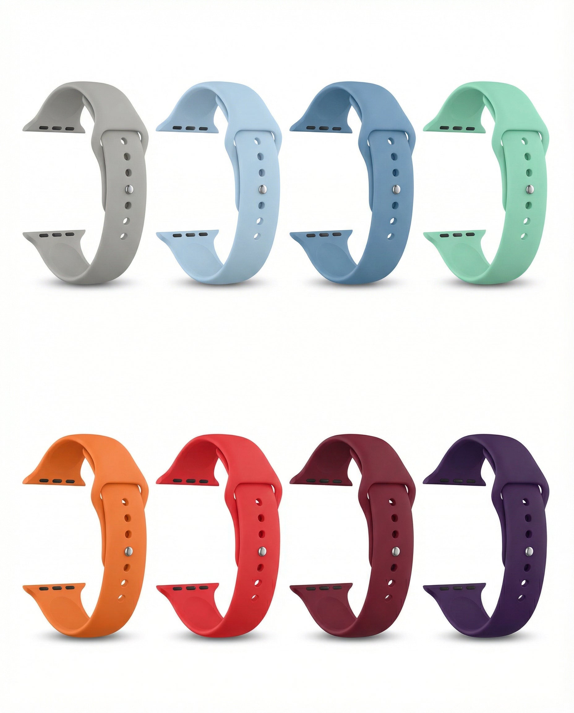 Thin silicone apple watch bands