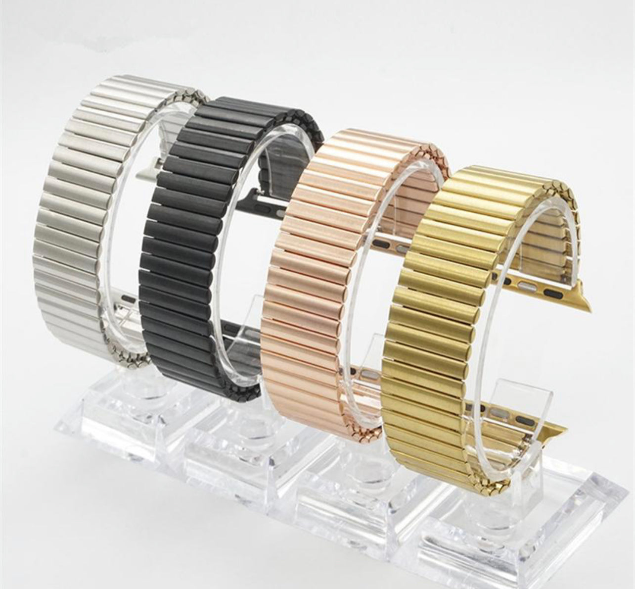 Stainless steel Apple Watch stretch band