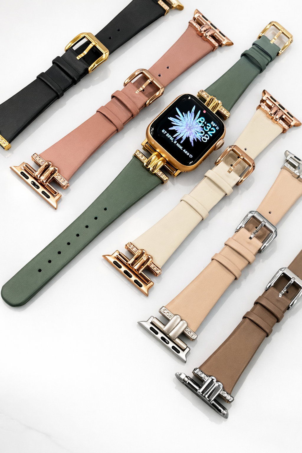 Formal vegan leather Apple Watch band