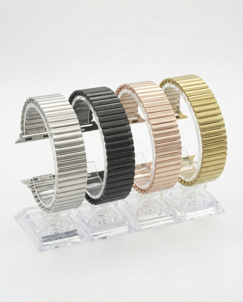 Stainless steel Apple Watch stretch band