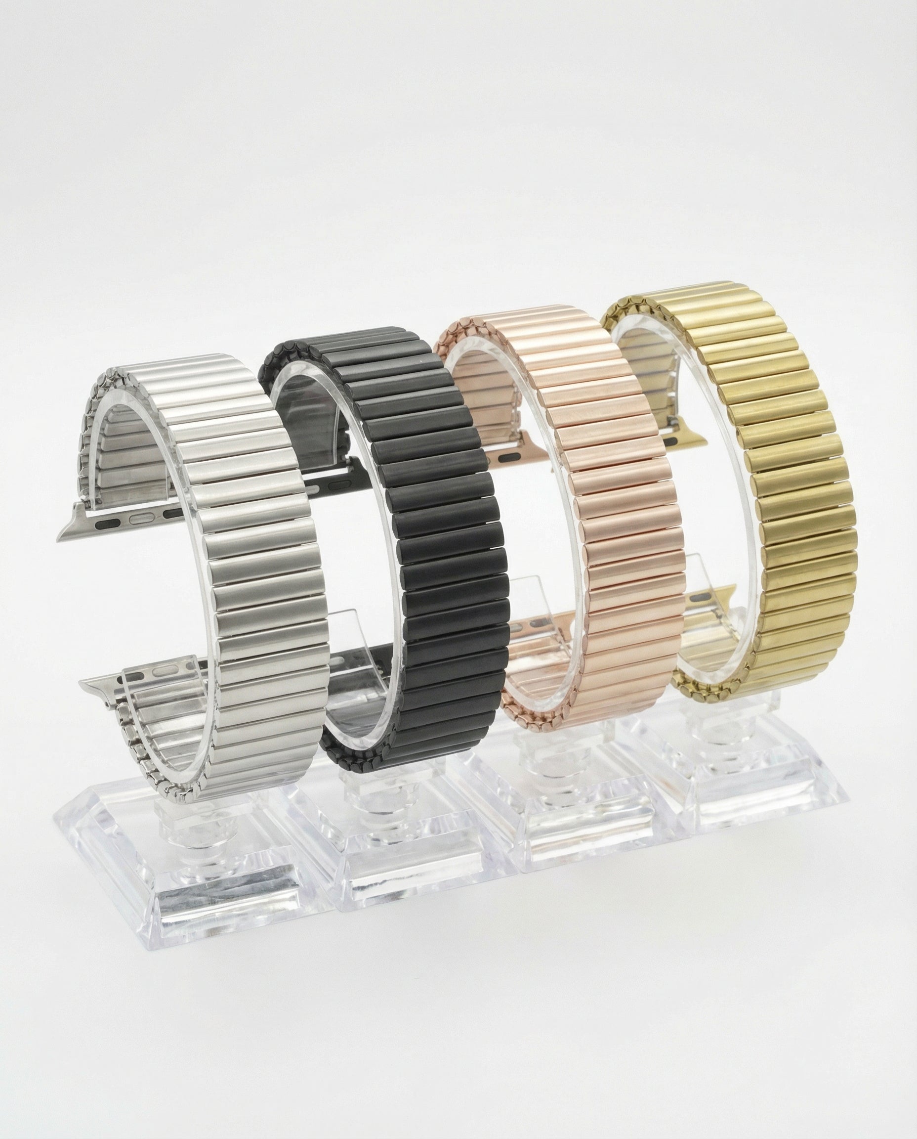 Stainless steel Apple Watch stretch band