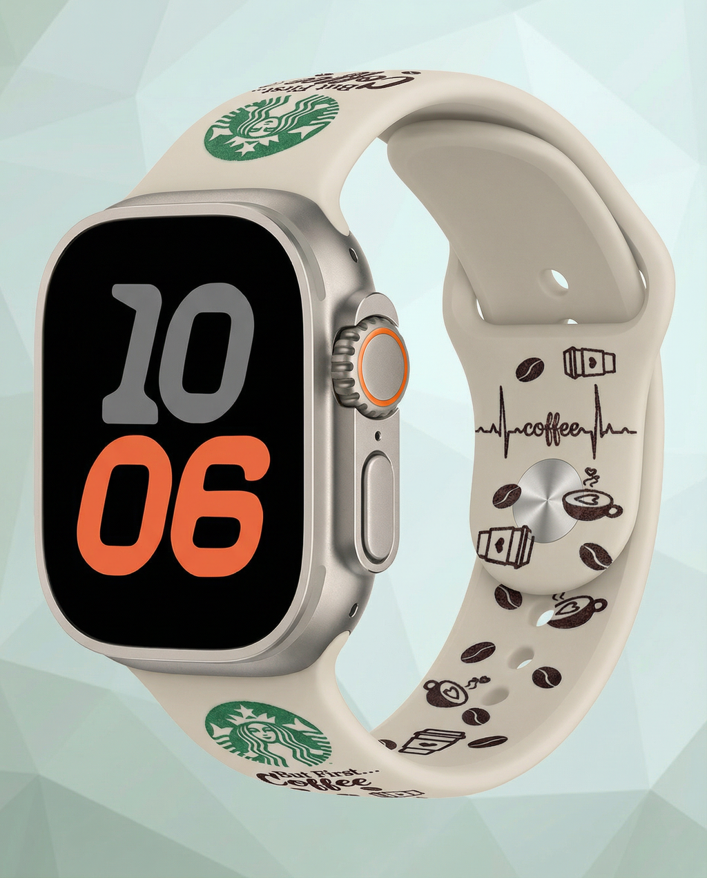 Starbucks laser engraved silicone bad