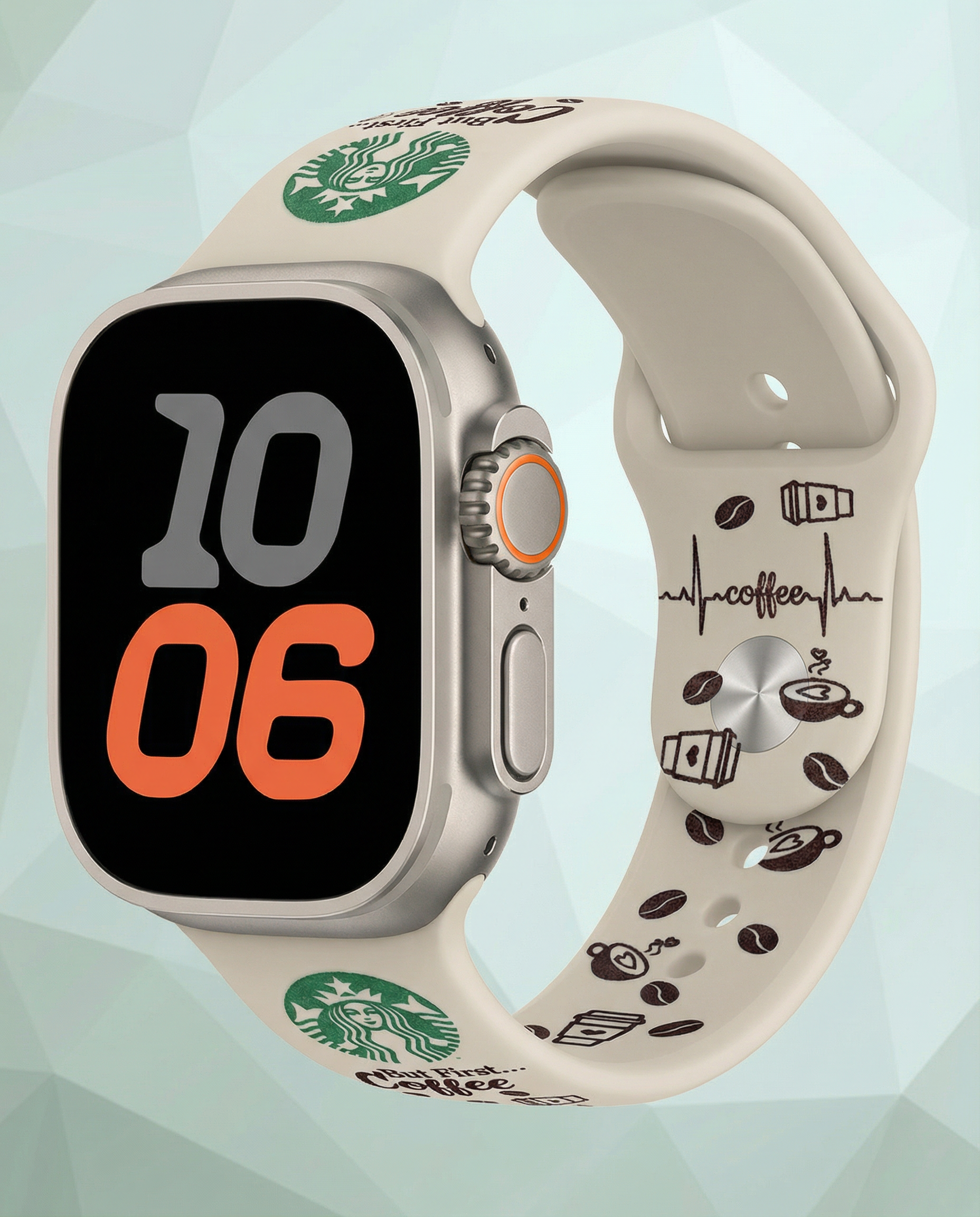 Starbucks laser engraved silicone bad